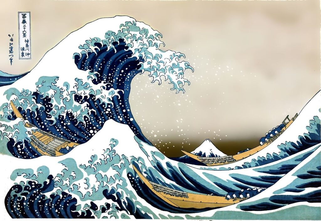 Katsushika Hokusai, Wielka fala w Kanagawie