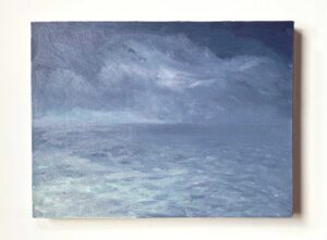 Monochromatyczny obraz morza