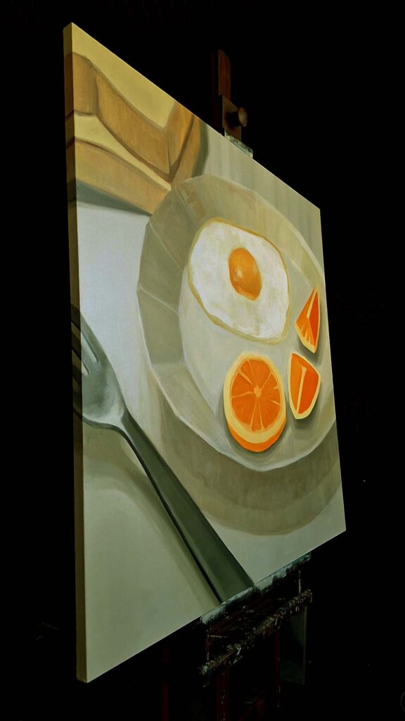 Obraz olejny z gry komputerowej