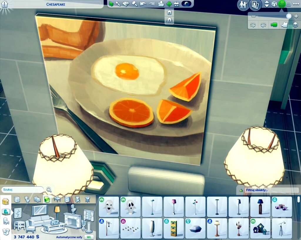 Obraz wirtualny w grze komputerowej