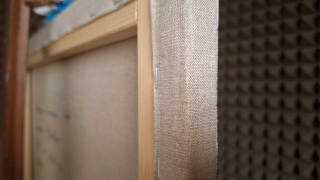 Rewers obrazu z latarnią morską